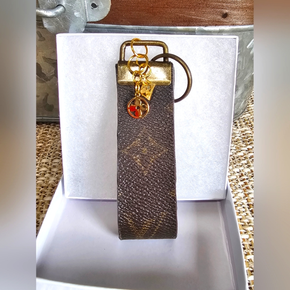 Repurposed/Upcycled Louis Vuitton Keychain